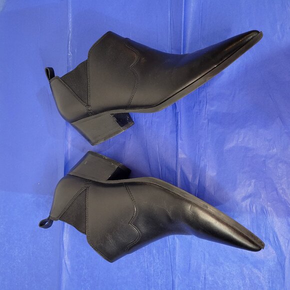 Nine West Leather Western Ankle Booties - Picture 13 of 14
